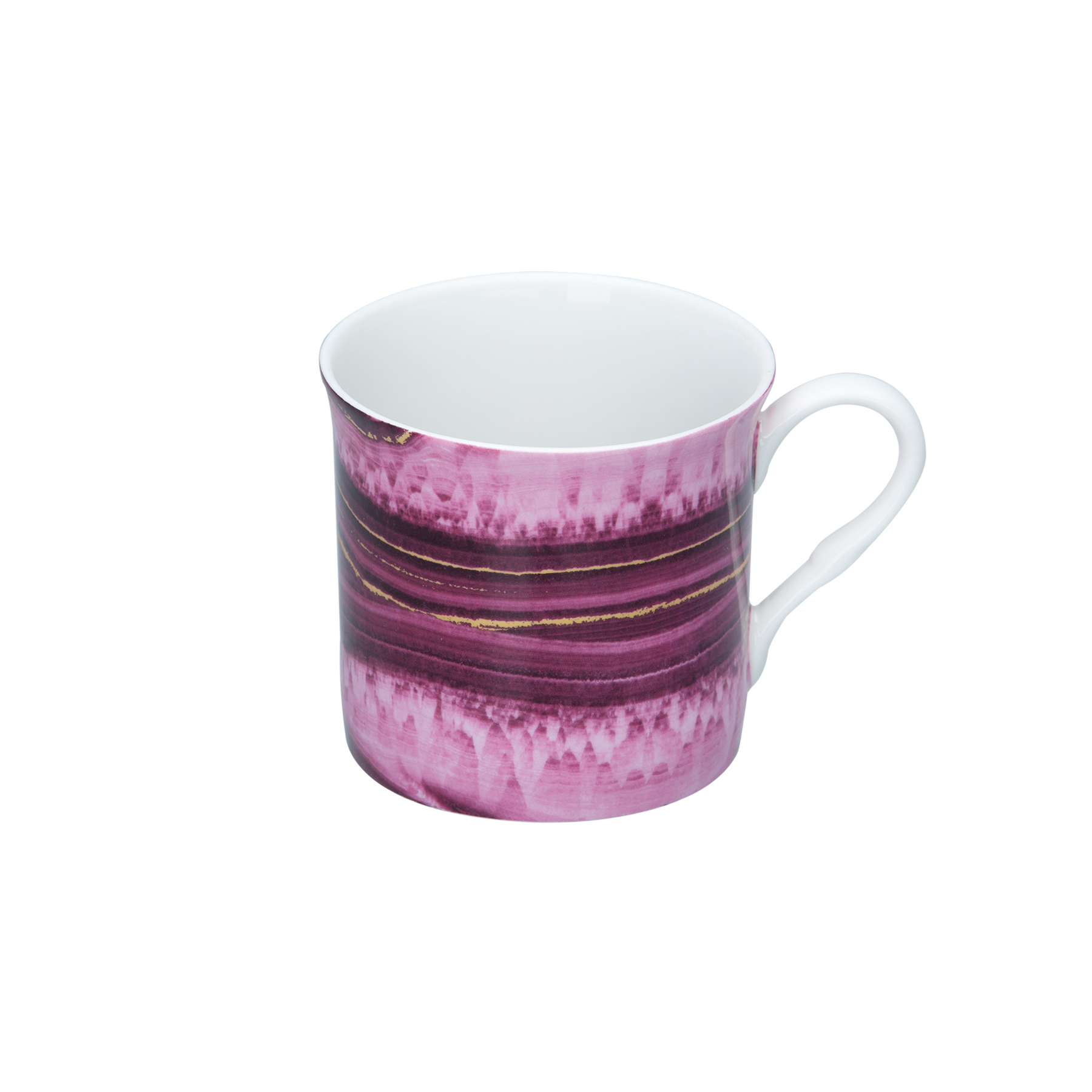 Deluxe Ruby Marble Fine Bone China Mug Gift Set